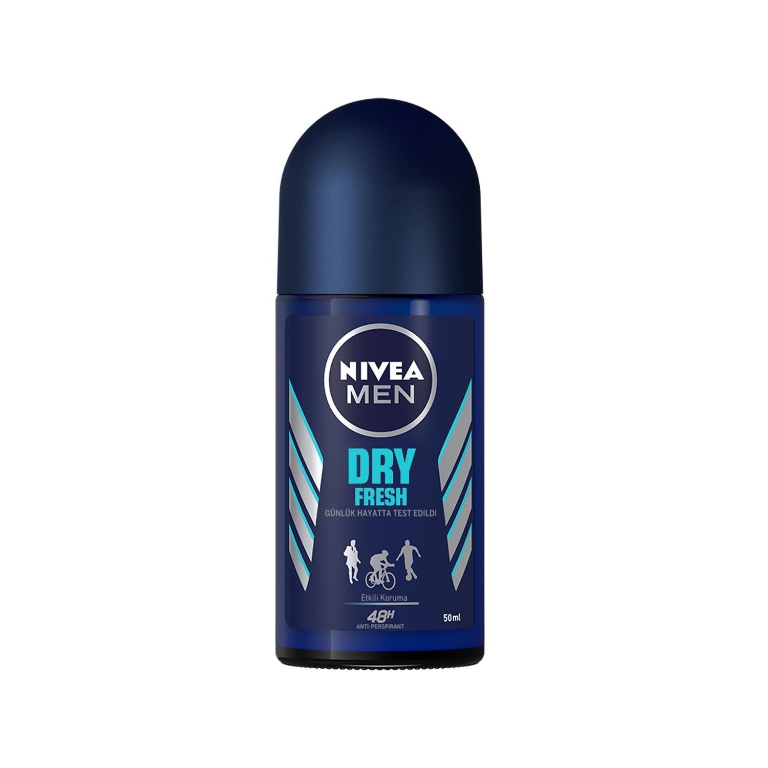 Nivea Men Dry Fresh Roll-On Deodorant - 50 ml, Antiperspirant for Men with Refreshing Fragrance - Glamourous Grace
