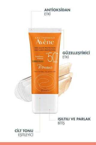 Avene B-Protect SPF50+ Sunscreen for Sensitive Skin - Non-Greasy, Antioxidant-Rich Formula - Glamourous Grace