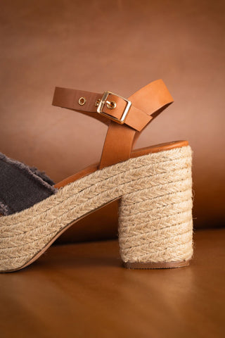 Nana Platform Sandals in Black - Glamourous Grace