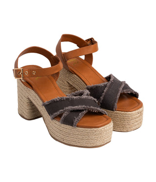 Nana Platform Sandals in Black - Glamourous Grace