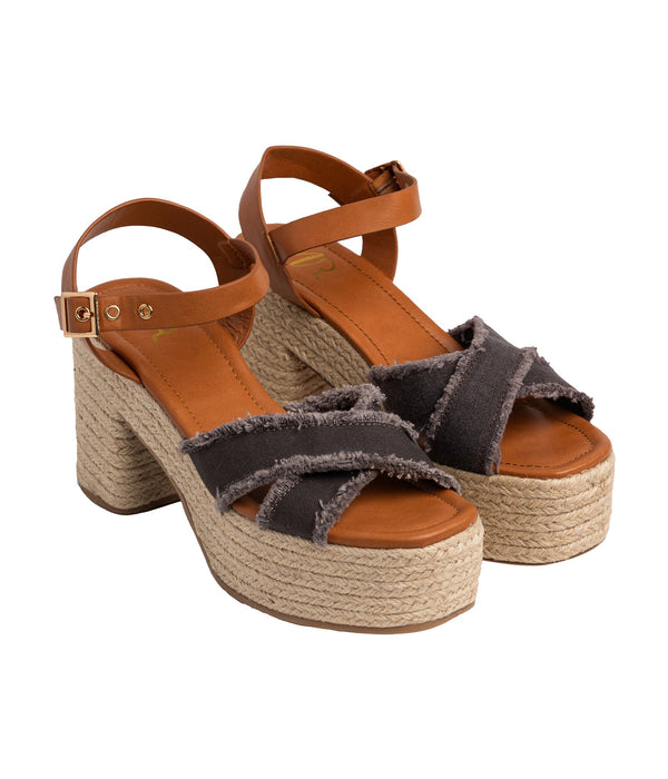 Nana Platform Sandals in Black - Glamourous Grace