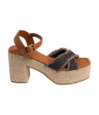 Nana Platform Sandals in Black - Glamourous Grace