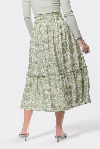 Nancy Skirt (White/Green)