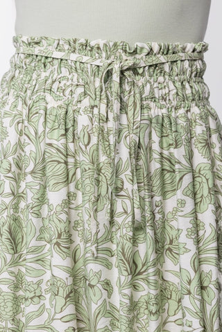 Nancy Skirt (White/Green)