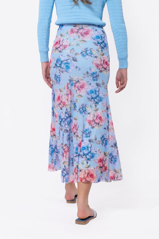 Natalia Skirt (Blue Flower)