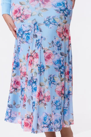 Natalia Skirt (Blue Flower)