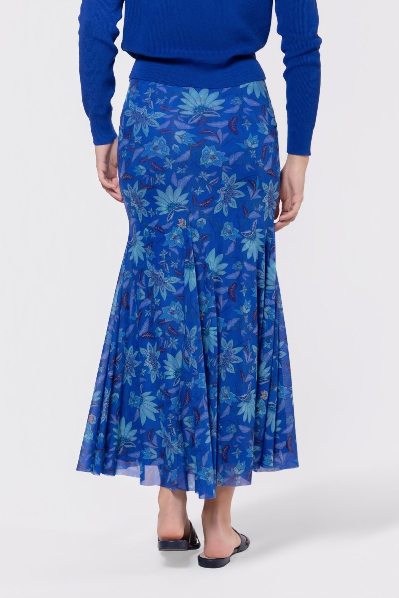 Natalia Skirt (Blue Pattern) - Glamourous Grace
