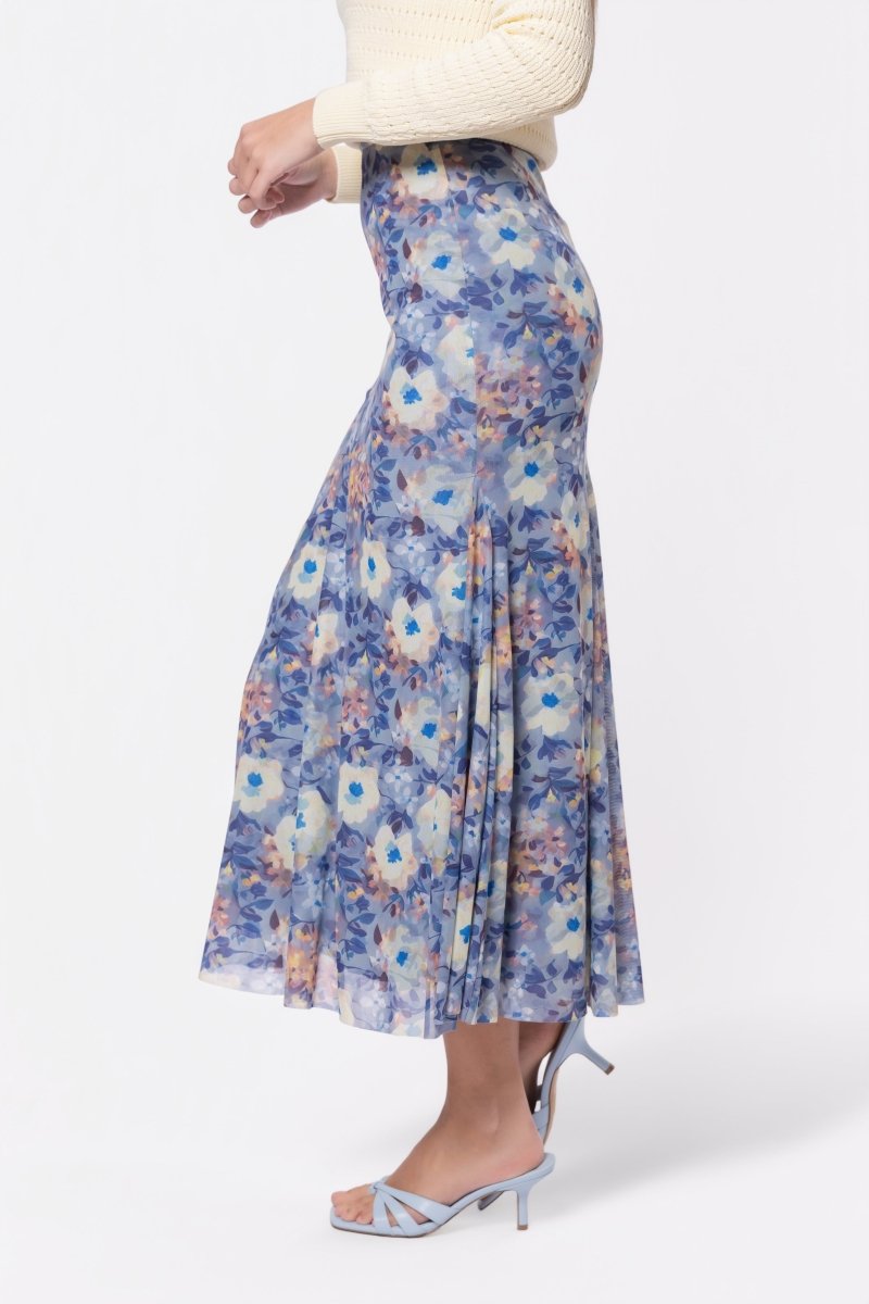 Natalia Skirt (Blue/Yellow) - Glamourous Grace