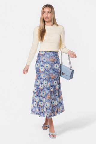 Natalia Skirt (Blue/Yellow)