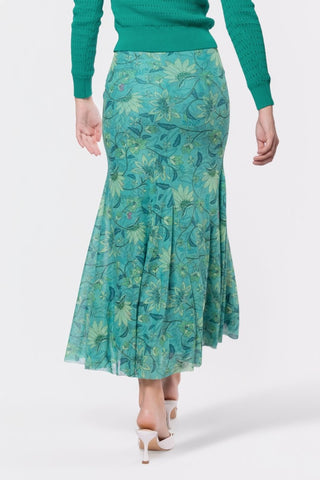 Natalia Skirt (Green Pattern)