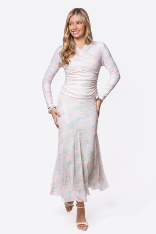 Natalia Skirt (Pink/Green)