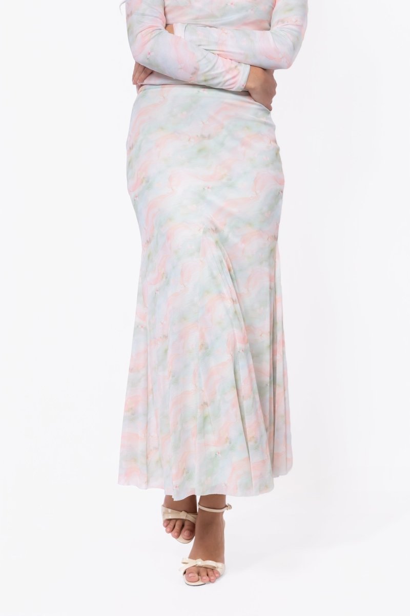 Natalia Skirt (Pink/Green) - Glamourous Grace