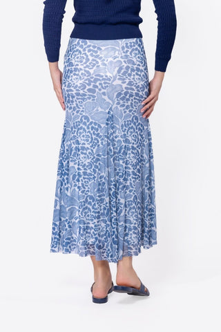 Natalia Skirt (White Blue)