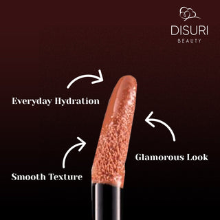DISURI Beauty Glossy Blast Lip Gloss - Cafe Con Leche (M48)
