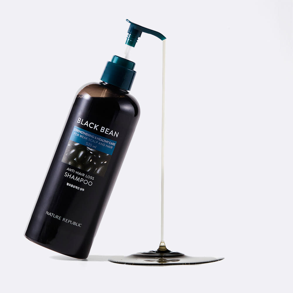 [NATURE REPUBLIC] Black Bean Anti-Hair Loss Shampoo 300ml - Glamourous Grace