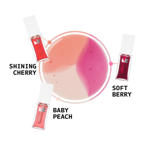 [NATURE REPUBLIC] Glaze Shine Lip Oil 7g (3colors) - Glamourous Grace