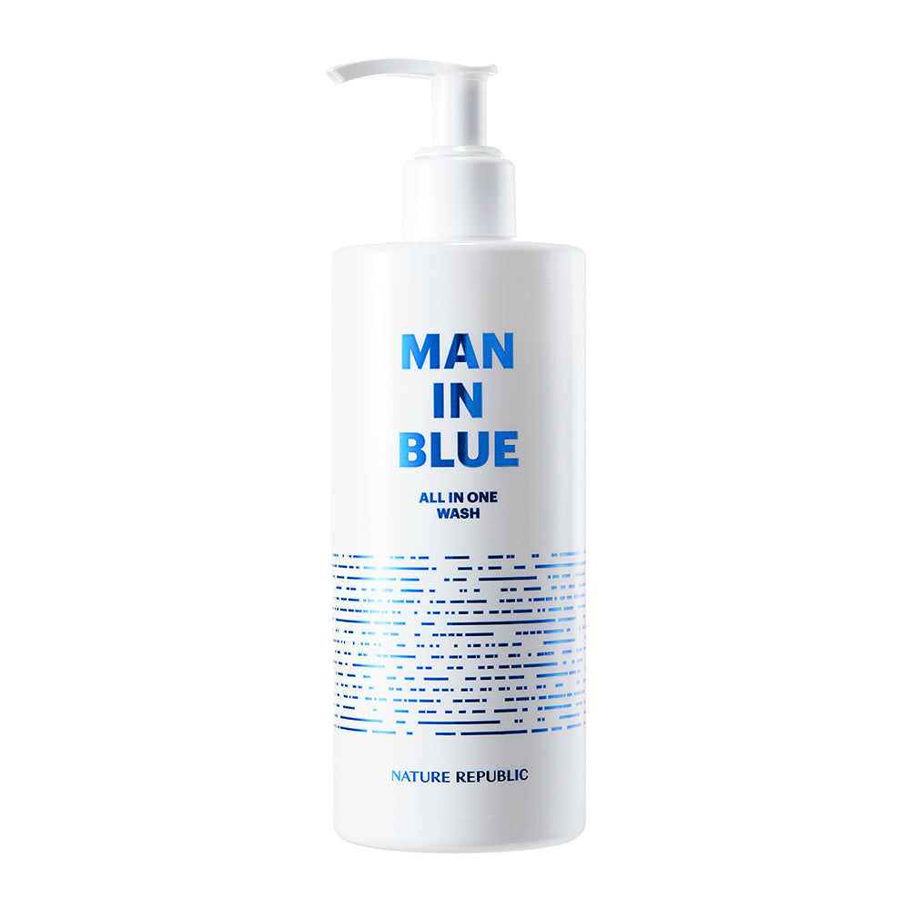 [NATURE REPUBLIC] Man In Blue All In One Wash 350ml - Glamourous Grace