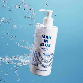 [NATURE REPUBLIC] Man In Blue All In One Wash 350ml - Glamourous Grace