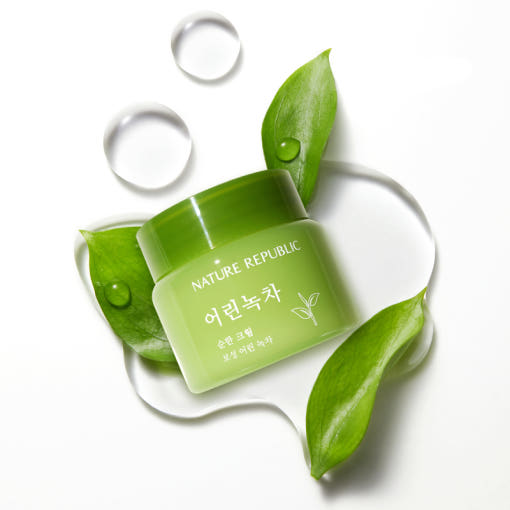 [NATURE REPUBLIC] Mild Green Tea Cream 55ml - Glamourous Grace