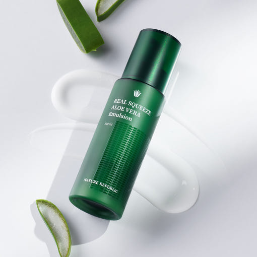 [NATURE REPUBLIC] REAL SQUEEZE Aloe Vera Emulsion 130ml - Glamourous Grace