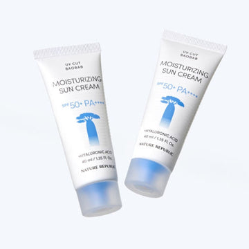 [NATURE REPUBLIC] UV CUT BAOBAB Moisturizing Sun Cream SPF50+ PA++++ 40ml+40ml - Glamourous Grace