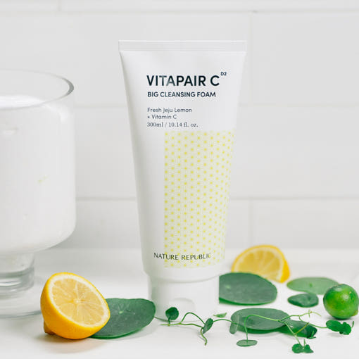 [NATURE REPUBLIC] Vitapair C Big Cleansing Foam 300ml - Glamourous Grace