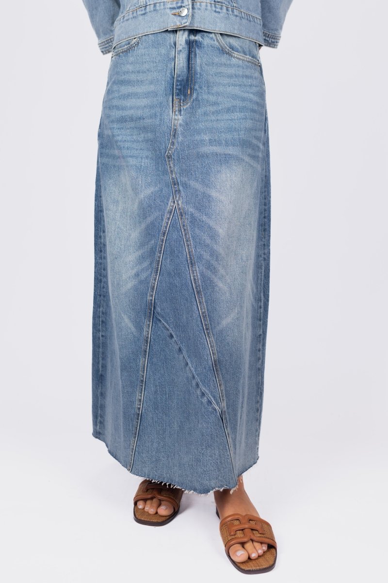 Nayeli Skirt (Blue) - Glamourous Grace