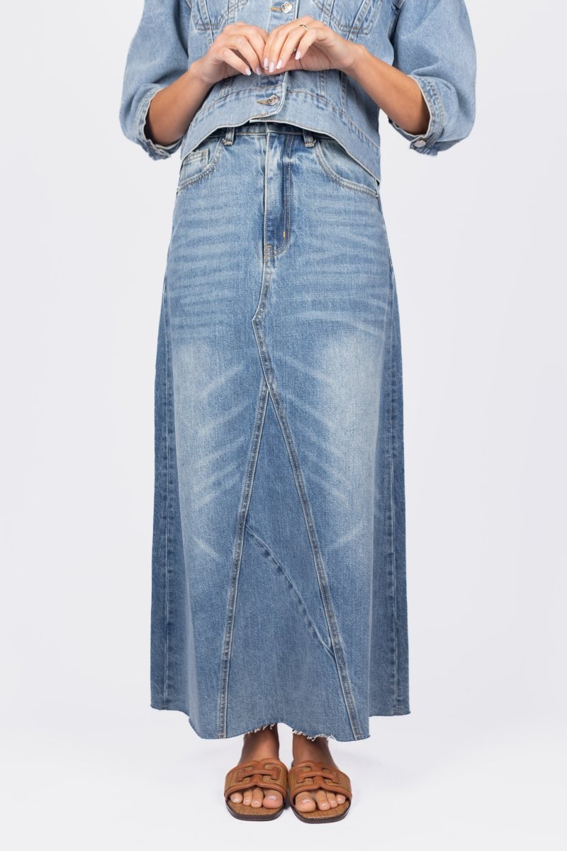 Nayeli Skirt (Blue) - Glamourous Grace