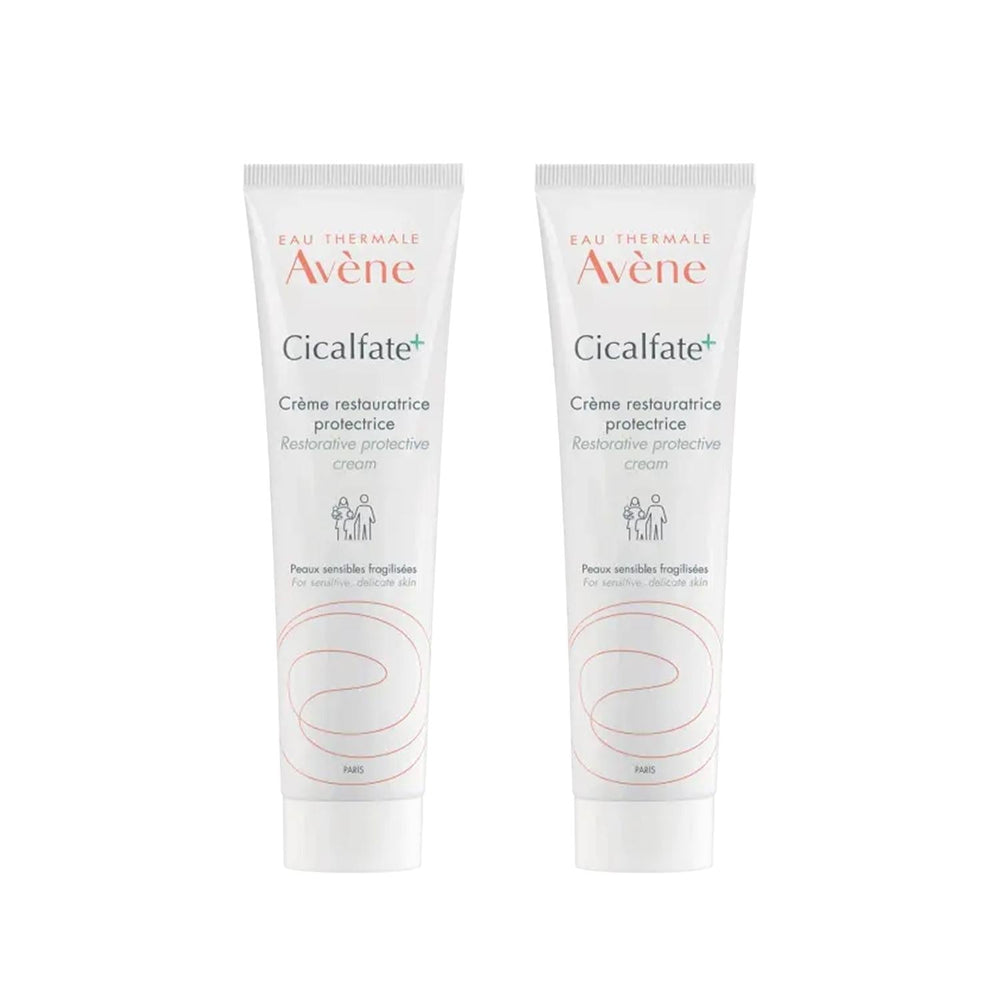 Avene Cicalfate: Advanced Skin Repair Cream - Soothing Relief for Damaged, Irritated & Sensitive Skin (Pack of 2)