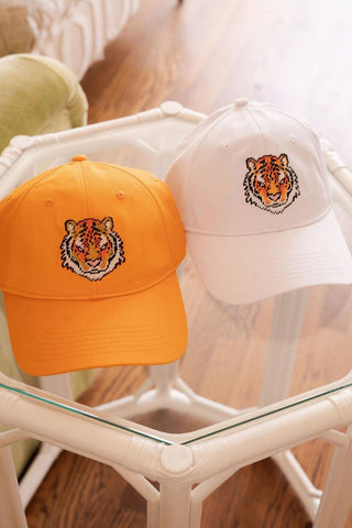 Needlepoint Baseball Hat - Tiger - Glamourous Grace