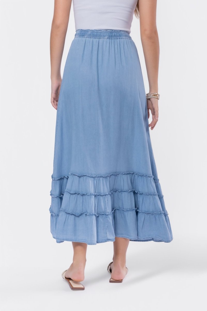 Nell Skirt (Chambray) - Glamourous Grace