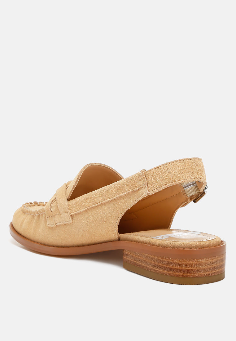 Nemykin Woven Strap Slingback Loafers - Glamourous Grace