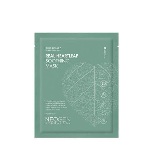 NEOGEN Dermalogy Real Heartleaf Soothing Mask 37g X 5ea - Glamourous Grace