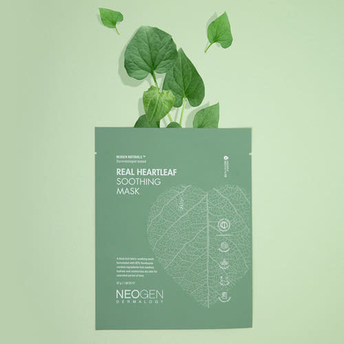 NEOGEN Dermalogy Real Heartleaf Soothing Mask 37g X 5ea - Glamourous Grace