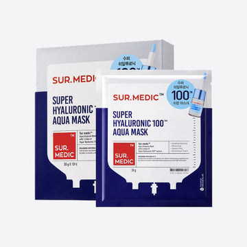 NEOGEN SUR.MEDIC Super Hyaluronic 100 Aqua Mask 30g X 10ea - Glamourous Grace