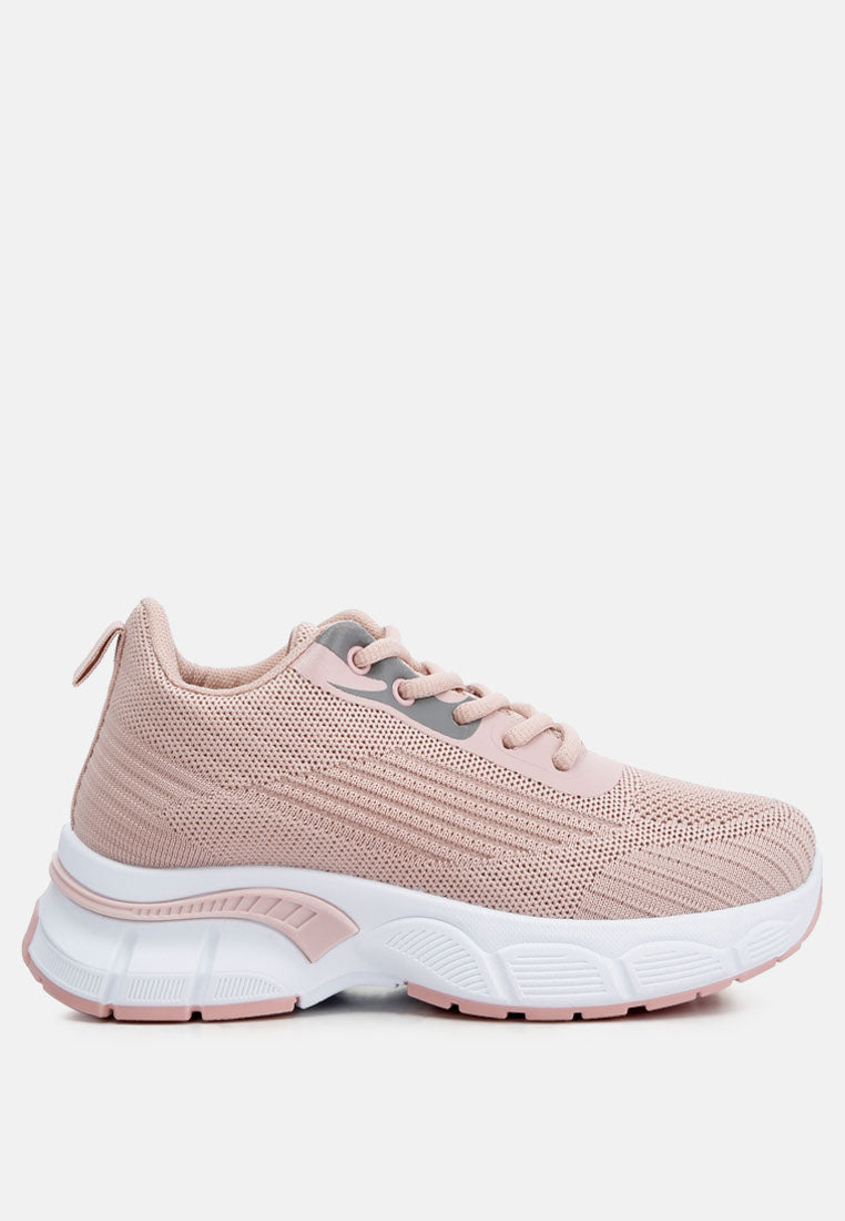 Neolyne Lug Sole Athletic Sneakers - Glamourous Grace