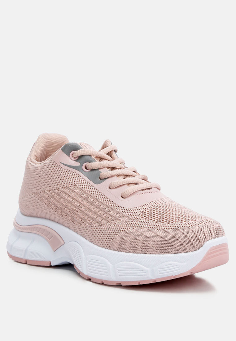 Neolyne Lug Sole Athletic Sneakers - Glamourous Grace