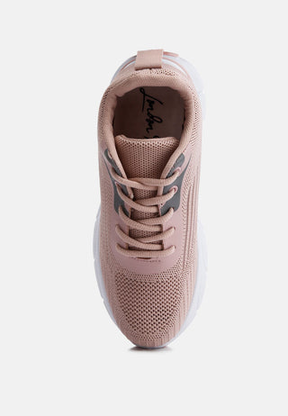 Neolyne Lug Sole Athletic Sneakers - Glamourous Grace