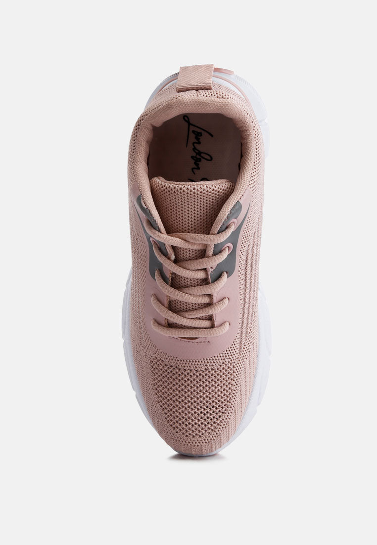 Neolyne Lug Sole Athletic Sneakers - Glamourous Grace