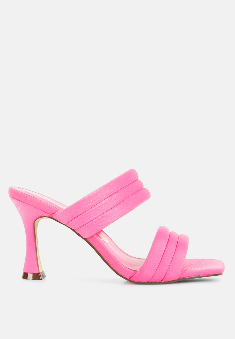 New Crush Quilted Spool Heel Sandals - Glamourous Grace