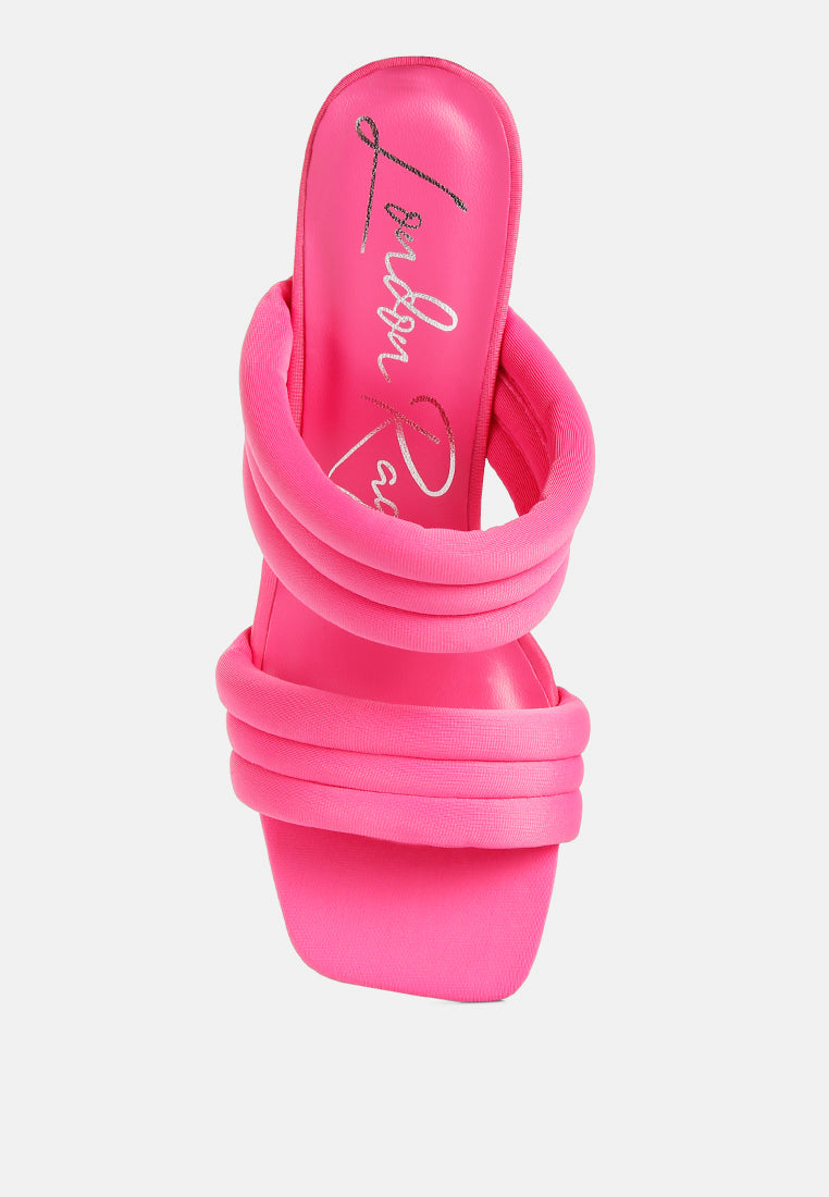 New Crush Quilted Spool Heel Sandals - Glamourous Grace