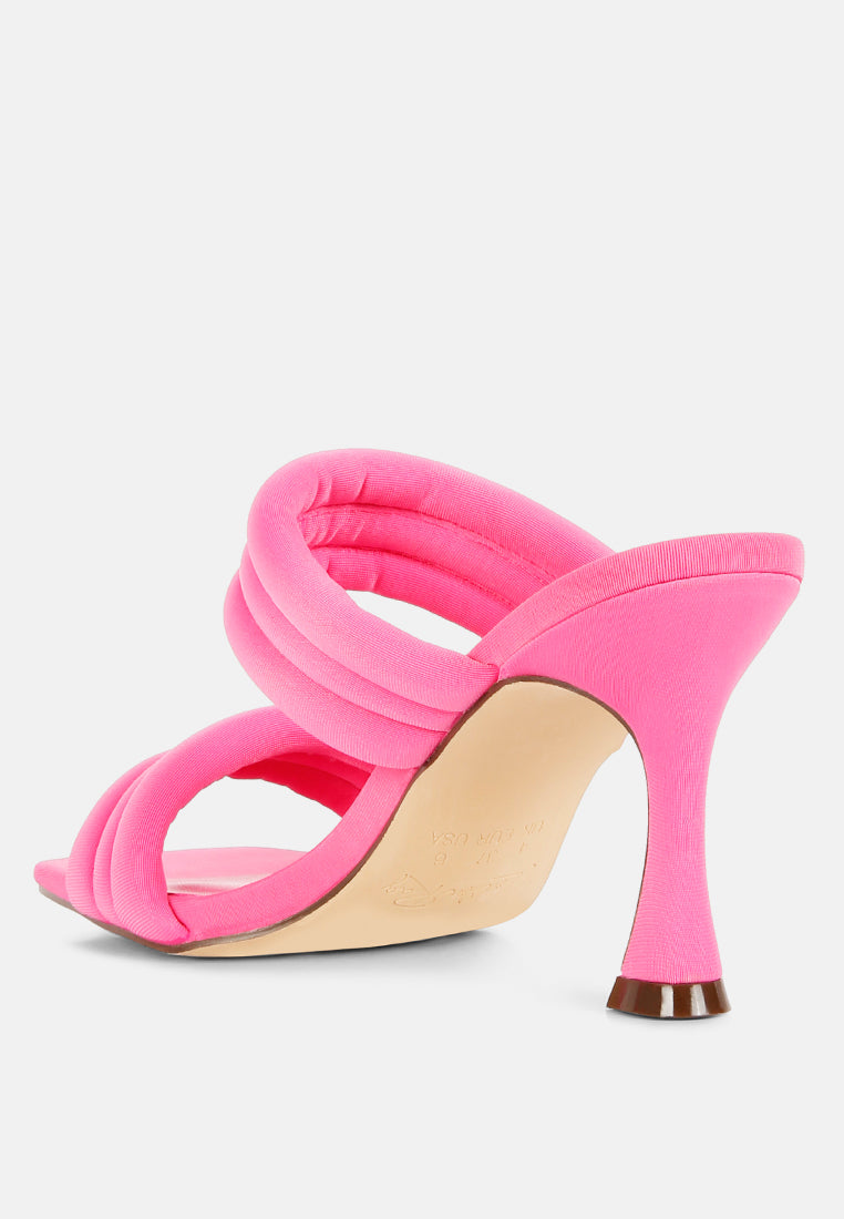 New Crush Quilted Spool Heel Sandals - Glamourous Grace