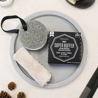 20+ Men's Super Buffer | Black Scrubber - Glamourous Grace
