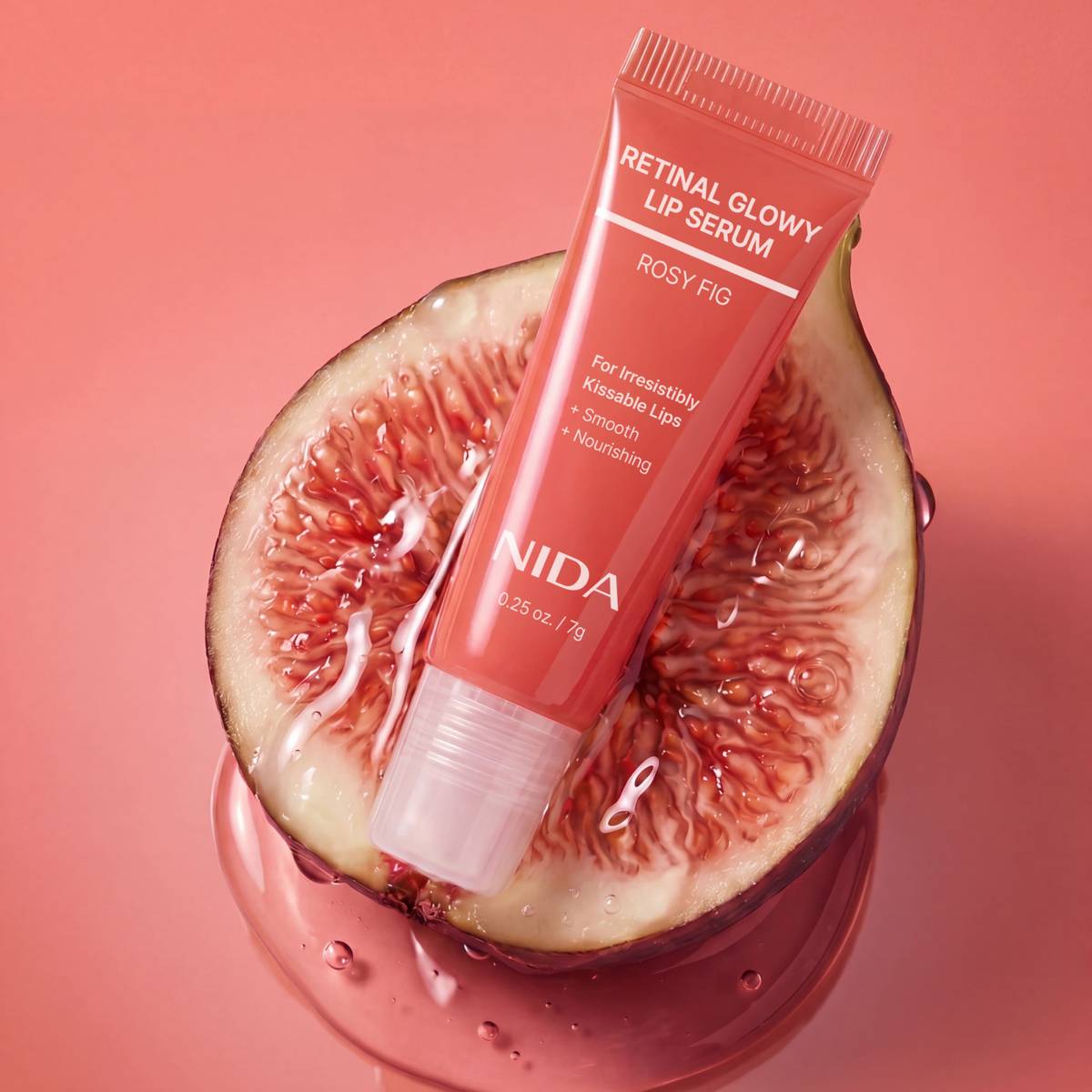 NIDA Retinal Glowy Lip Serum 7g #Rosy Fig