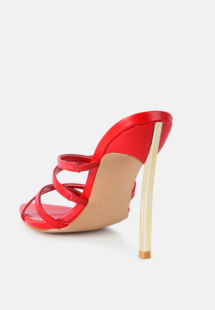 Nightclub Ready Strappy Stiletto Heel Sandals