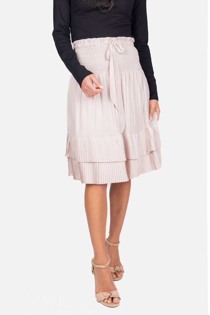 Nina Skirt 23" (Khaki) - Glamourous Grace