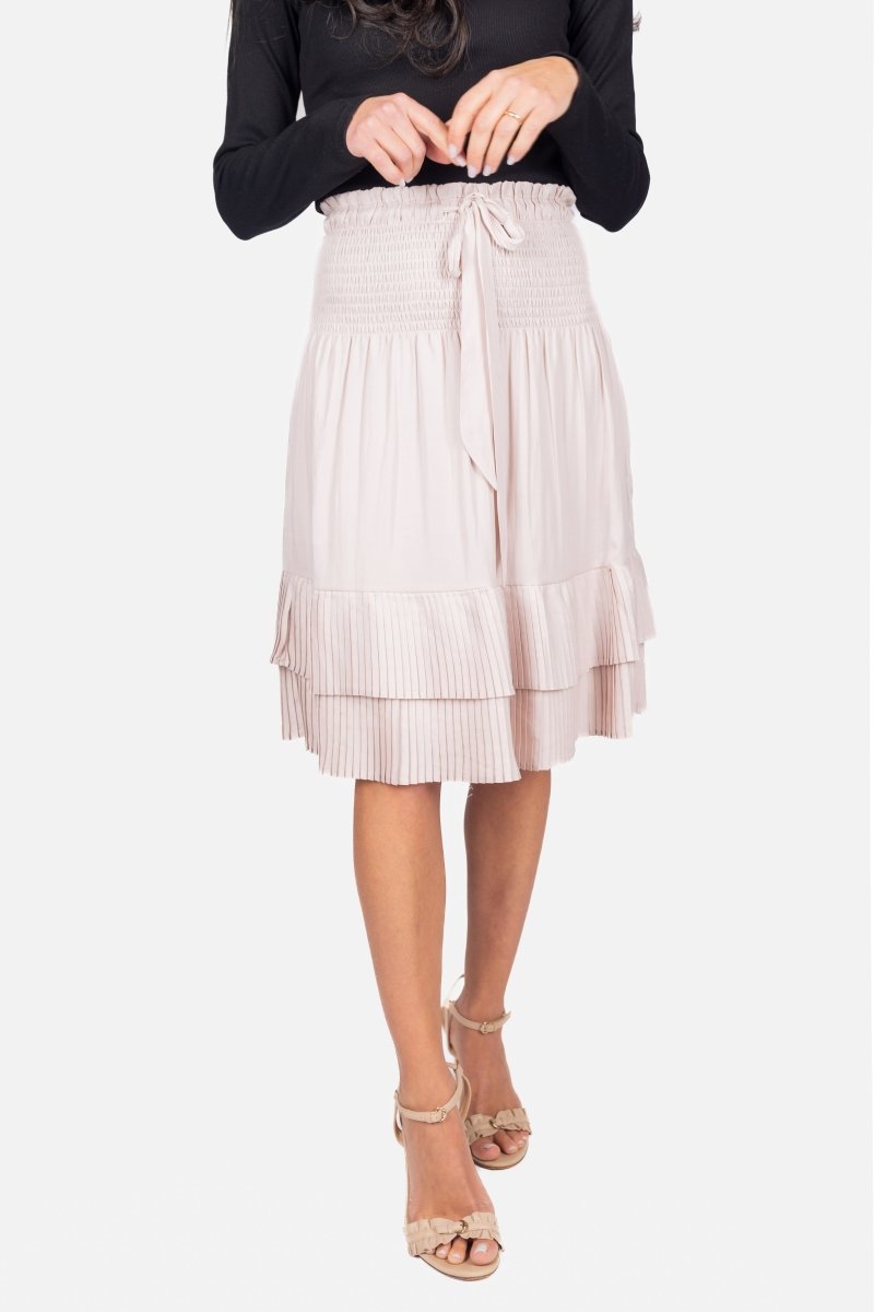 Nina Skirt 23" (Khaki) - Glamourous Grace
