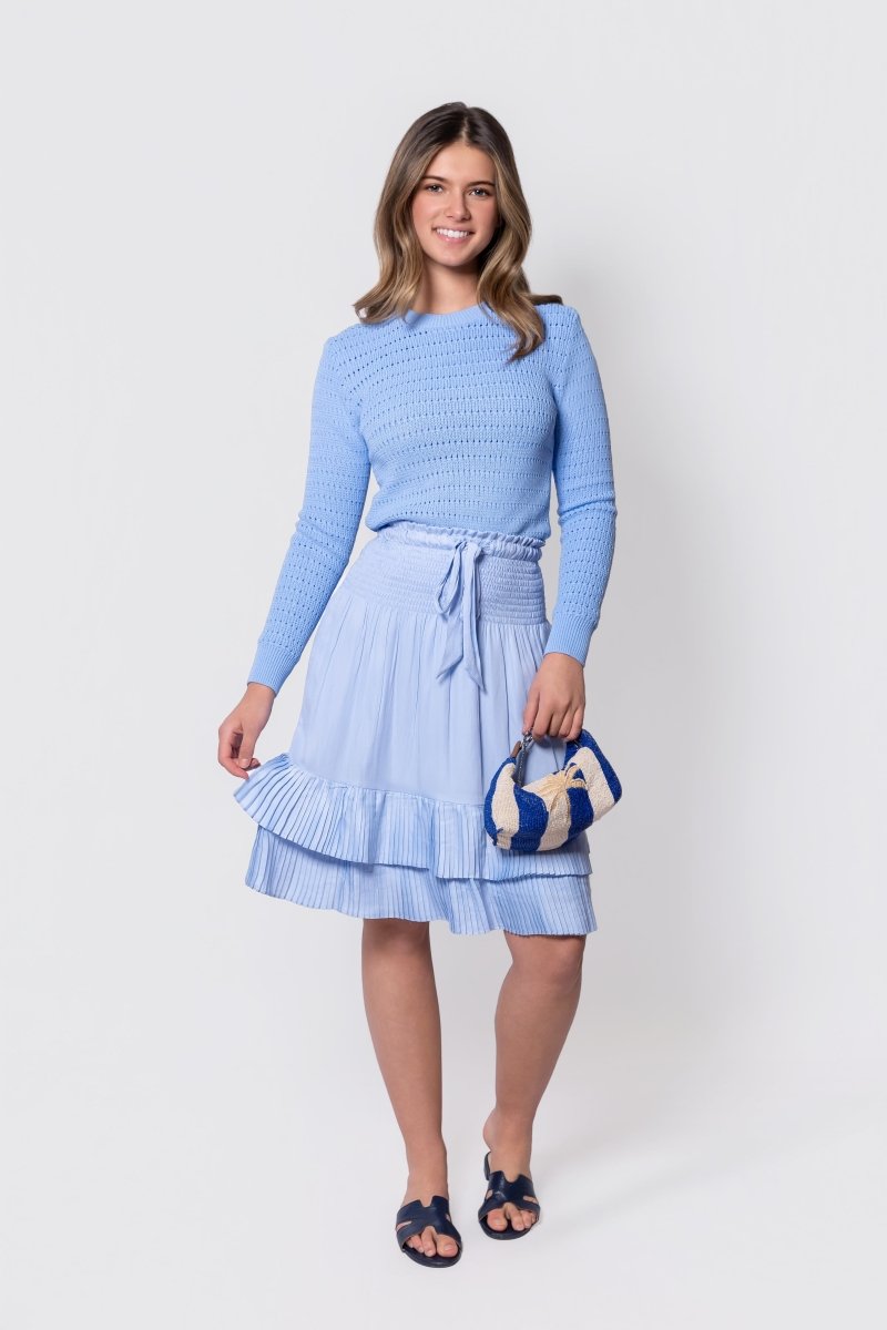 Nina Skirt 23" (Light Blue) - Glamourous Grace
