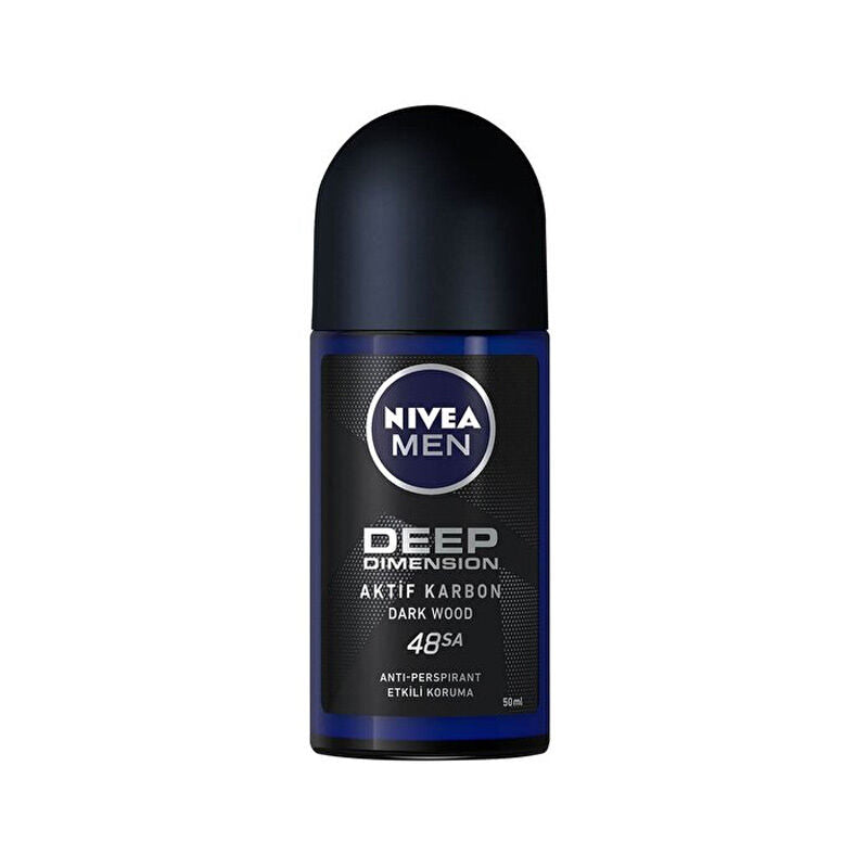 Nivea Men Deep Dimension Roll-On Deodorant 50ml - Long Lasting Protection for Men - Glamourous Grace