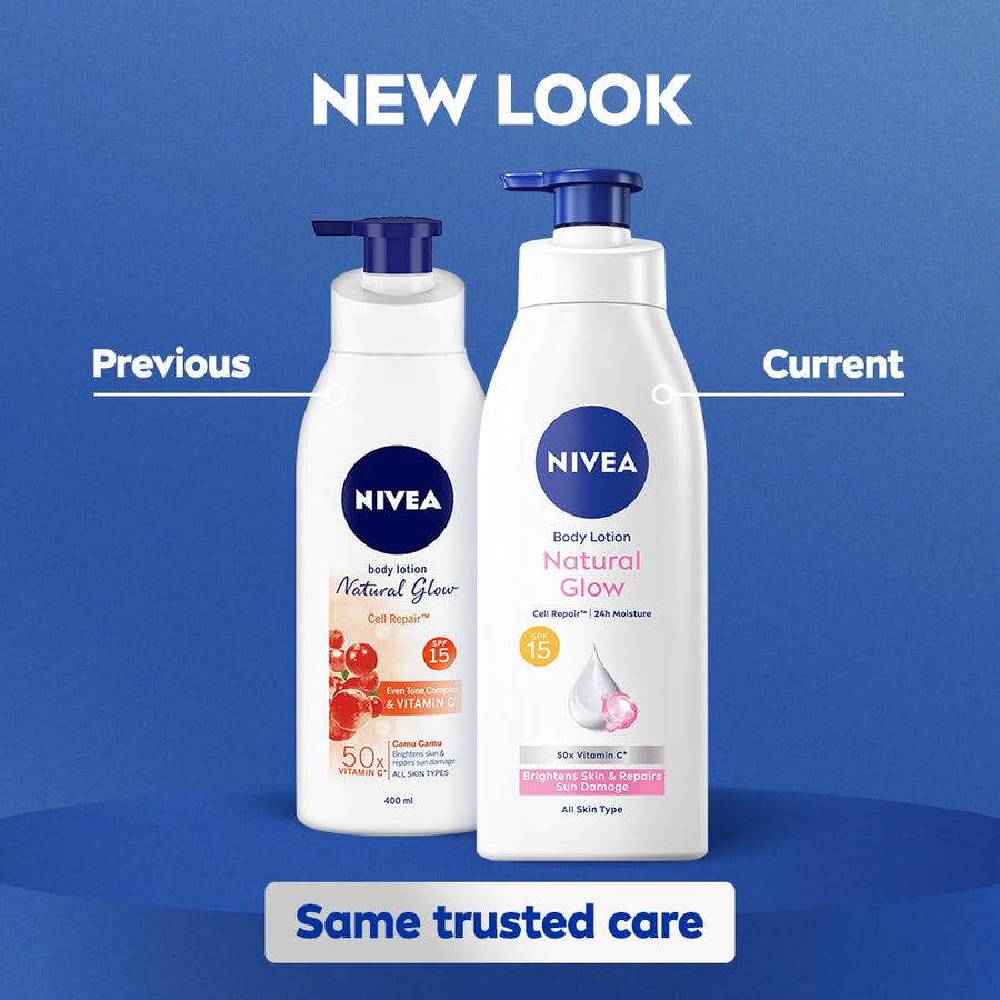 Nivea Body Lotion Natural Glow Cell Repair - Glamourous Grace
